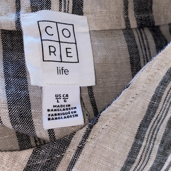 Core Life Peplum Linen Tank Top - Picture 4 of 6